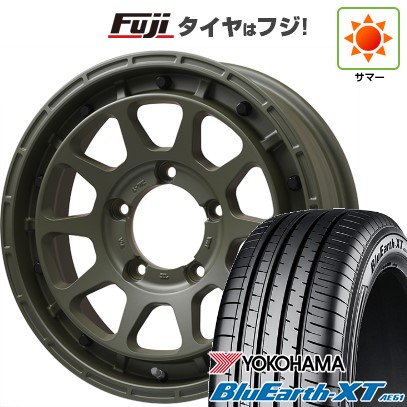【新品】ジムニーシエラ 夏タイヤ ホイール4本セット 215/70R16 ヨコハマ ブルーアース XT AE61 レアマイスター LMG DIEZ オリーブグリーン 16インチ