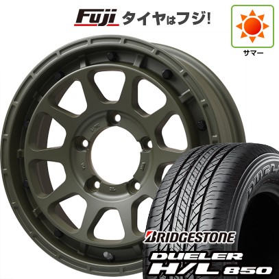 【新品】ジムニー 夏タイヤ ホイール4本セット 175/80R16 ブリヂストン デューラー H/L850 レアマイスター LMG DIEZ オリーブグリーン 16インチ