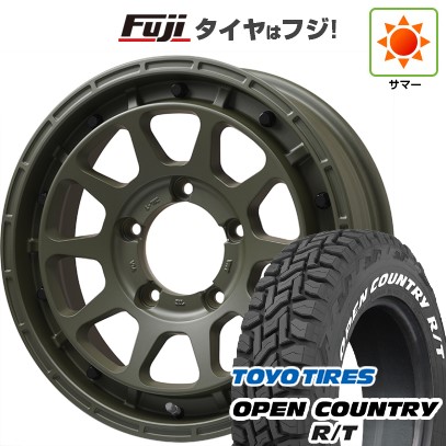 【新品】ジムニーシエラ 夏タイヤ ホイール4本セット 215/70R16 トーヨー オープンカントリー R/T RBL レアマイスター LMG DIEZ オリーブグリーン 16インチ