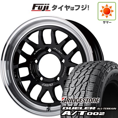 ジムニー 夏タイヤ ホイール4本セット 175/80R16 ブリヂストン デューラー A/T002 RBL RAYS レイズ A LAP-07X 16インチ