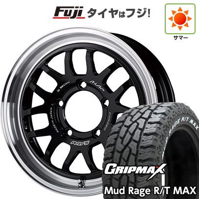ジムニー 夏タイヤ ホイール4本セット 185/85R16 グリップマックス マッドレイジR/T MAX RWL(限定) RAYS レイズ A LAP-07X 16インチ