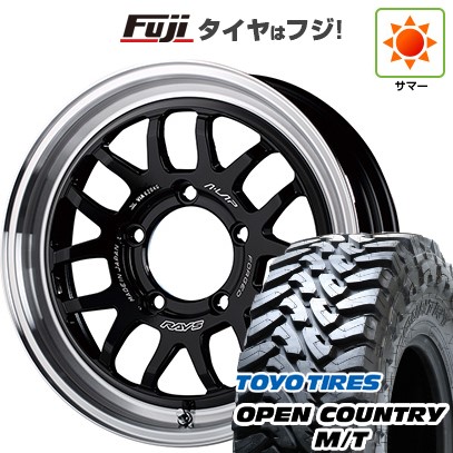 ジムニー 夏タイヤ ホイール4本セット 195/80R16 トーヨー オープンカントリー M/T RAYS レイズ A LAP-07X 16インチ