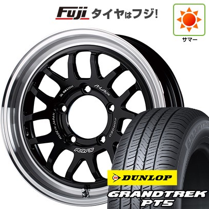 ジムニー 夏タイヤ ホイール4本セット 175/80R16 ダンロップ グラントレック PT5 RAYS レイズ A LAP-07X 16インチ