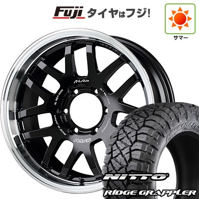 【パンク保証付き】プラド/ハイラックス/トライトン(GSR) 夏タイヤ ホイール4本セット 265/65R17 ニットー リッジグラップラー RAYS レイズ A LAP-07X 17インチ
