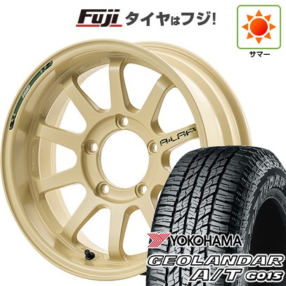 ジムニー 夏タイヤ ホイール4本セット 185/85R16 ヨコハマ ジオランダー A/T G015 WL/RBL RAYS レイズ A LAP-J DESERT EDITION 16インチ