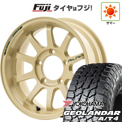 ジムニー 夏タイヤ ホイール4本セット 185/85R16 ヨコハマ ジオランダー A/T4 G018 WL/RBL RAYS レイズ A LAP-J DESERT EDITION 16インチ