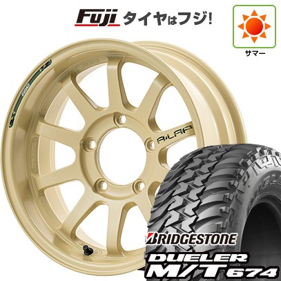 ジムニー 夏タイヤ ホイール4本セット 185/85R16 ブリヂストン デューラー M/T674 RAYS レイズ A LAP-J DESERT EDITION 16インチ