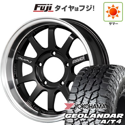 ジムニー 夏タイヤ ホイール4本セット 185/85R16 ヨコハマ ジオランダー A/T4 G018 WL/RBL RAYS レイズ A LAP-J FORGED 16インチ