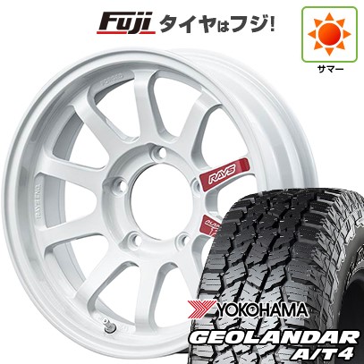 ジムニー 夏タイヤ ホイール4本セット 185/85R16 ヨコハマ ジオランダー A/T4 G018 WL/RBL RAYS レイズ A LAP-J PRO 16インチ