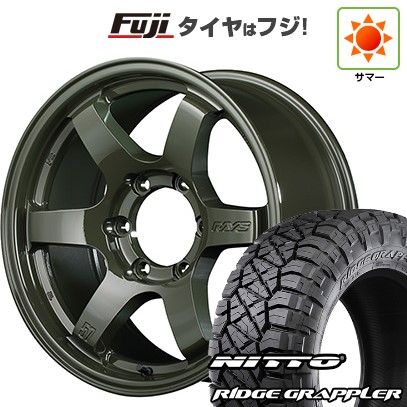 【パンク保証付き】プラド/ハイラックス/トライトン(GSR) 夏タイヤ ホイール4本セット 265/65R17 ニットー リッジグラップラー RAYS レイズ グラムライツ 57DR-X Limited Edition 17インチ