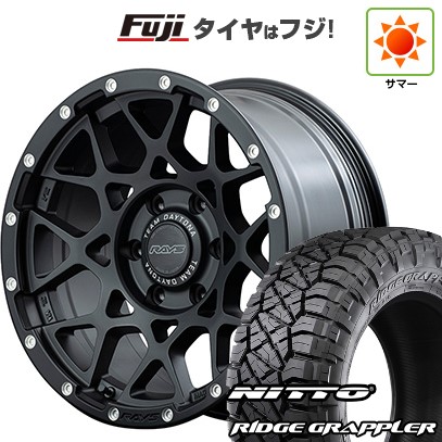 【パンク保証付き】プラド/ハイラックス/トライトン(GSR) 夏タイヤ ホイール4本セット 265/65R17 ニットー リッジグラップラー RAYS レイズ デイトナ M8 17インチ