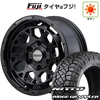 【パンク保証付き】プラド/ハイラックス 夏タイヤ ホイール4本セット 265/70R17 ニットー リッジグラップラー RAYS レイズ デイトナ M9+ SPEC-M 17インチ