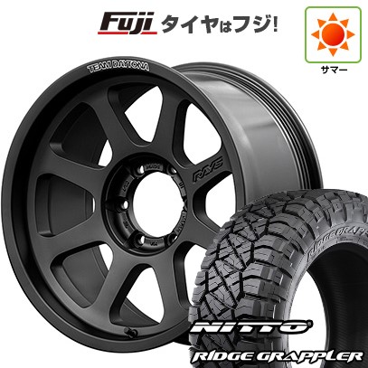 【パンク保証付き】プラド/ハイラックス/トライトン(GSR) 夏タイヤ ホイール4本セット 265/65R17 ニットー リッジグラップラー RAYS レイズ デイトナ D108 17インチ