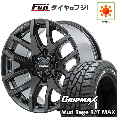 プラド/ハイラックス 夏タイヤ ホイール4本セット 265/70R17 グリップマックス マッドレイジR/T MAX RWL(限定) RAYS レイズ デイトナ F6ゲイン 17インチ