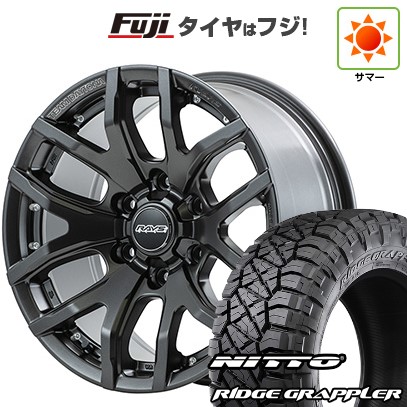 【パンク保証付き】プラド/ハイラックス/トライトン(GSR) 夏タイヤ ホイール4本セット 265/65R17 ニットー リッジグラップラー RAYS レイズ デイトナ F6ゲイン 17インチ