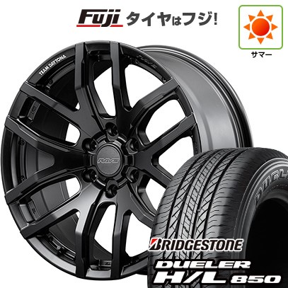 プラド/ハイラックス/トライトン(GSR) 夏タイヤ ホイール4本セット 265/65R17 ブリヂストン デューラー H/L850 RAYS レイズ デイトナ F6ゲイン ブラックエディション 17インチ
