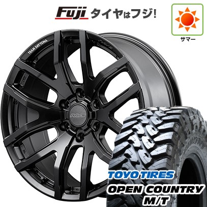プラド/ハイラックス 夏タイヤ ホイール4本セット 265/70R17 トーヨー オープンカントリー M/T RAYS レイズ デイトナ F6ゲイン ブラックエディション 17インチ