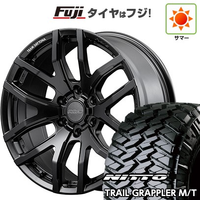 プラド/ハイラックス 夏タイヤ ホイール4本セット 265/70R17 ニットー トレイルグラップラー M/T RAYS レイズ デイトナ F6ゲイン ブラックエディション 17インチ