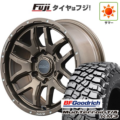 プラド/ハイラックス 夏タイヤ ホイール4本セット 265/70R17 BFグッドリッチ マッドテレーンT/A KM3 RAYS レイズ デイトナ F6ブースト 17インチ