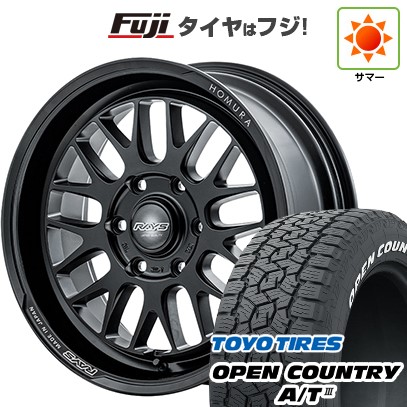 ハイエース200系 夏タイヤ ホイール4本セット 215/60R17 109/107R トーヨー オープンカントリー A/T III RWL/RBL RAYS レイズ ホムラ 2X9L-RA 17インチ