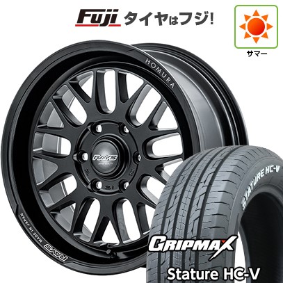ハイエース200系 夏タイヤ ホイール4本セット 215/60R17 109/107S グリップマックス スタチャー HC-V RWL（限定） RAYS レイズ ホムラ 2X9L-RA 17インチ