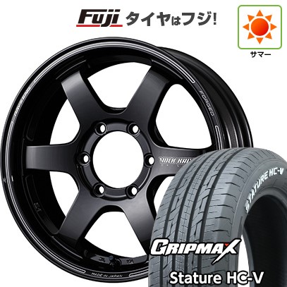 ハイエース200系 夏タイヤ ホイール4本セット 225/50R18 107/105T グリップマックス スタチャー HC-V RWL（限定） RAYS レイズ ボルクレーシング TE37SB 18インチ