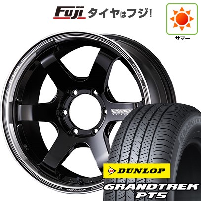 プラド/ハイラックス/トライトン 夏タイヤ ホイール4本セット 265/60R18 ダンロップ グラントレック PT5 RAYS レイズ ボルクレーシング TE37SB ツアラー 18インチ