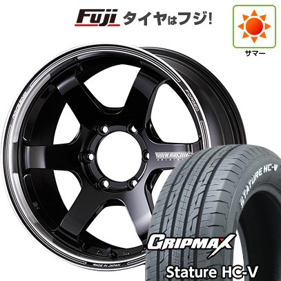 ハイエース200系 夏タイヤ ホイール4本セット 225/50R18 107/105T グリップマックス スタチャー HC-V RWL（限定） RAYS レイズ ボルクレーシング TE37SB ツアラー 18インチ