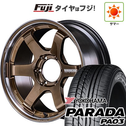 ハイエース200系 夏タイヤ ホイール4本セット 225/50R18 107/105H ヨコハマ PARADA PA03 ブラックレター RAYS レイズ ボルクレーシング TE37SB ツアラー SR 18インチ