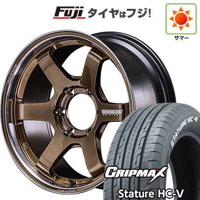 ハイエース200系 夏タイヤ ホイール4本セット 225/50R18 107/105T グリップマックス スタチャー HC-V RWL（限定） RAYS レイズ ボルクレーシング TE37SB ツアラー SR 18インチ