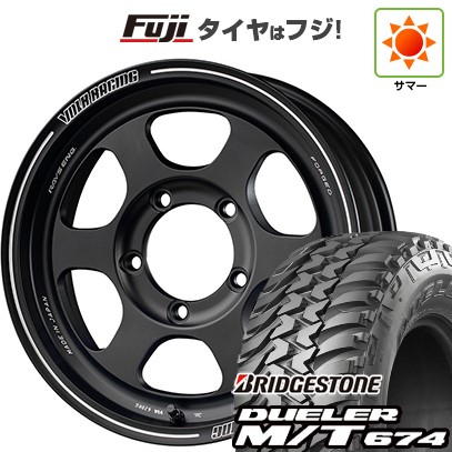 ジムニー 夏タイヤ ホイール4本セット 185/85R16 ブリヂストン デューラー M/T674 RAYS レイズ ボルクレーシング TE37XT FOR J 16インチ