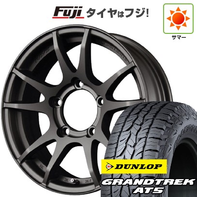 ジムニー 夏タイヤ ホイール4本セット 175/80R16 ダンロップ グラントレック AT5 RAYS レイズ グラムライツ 57JV 16インチ