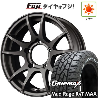 ジムニー 夏タイヤ ホイール4本セット 185/85R16 グリップマックス マッドレイジR/T MAX RWL(限定) RAYS レイズ グラムライツ 57JV 16インチ