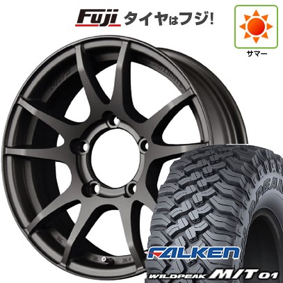 ジムニー 夏タイヤ ホイール4本セット 185/85R16 ファルケン ワイルドピーク M/T01 RAYS レイズ グラムライツ 57JV 16インチ