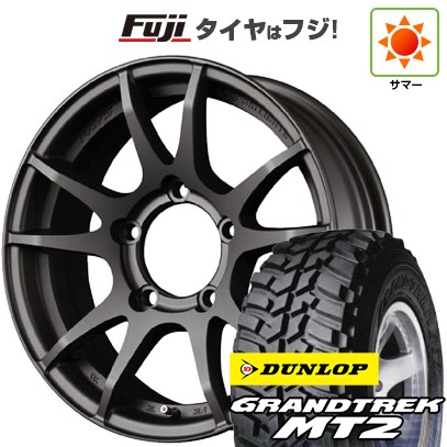 ジムニー 夏タイヤ ホイール4本セット 195/80R16 ダンロップ グラントレック MT2 RAYS レイズ グラムライツ 57JV 16インチ