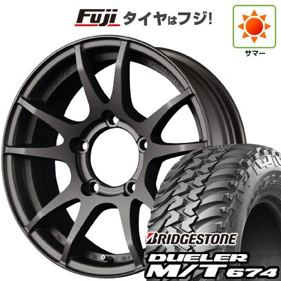 ジムニー 夏タイヤ ホイール4本セット 185/85R16 ブリヂストン デューラー M/T674 RAYS レイズ グラムライツ 57JV 16インチ