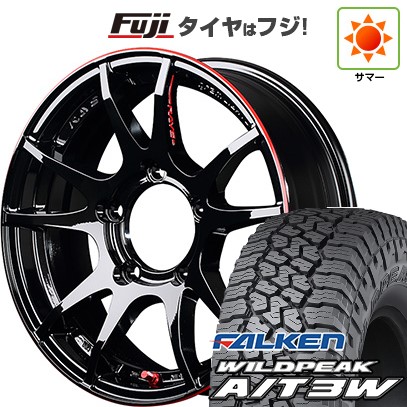 ジムニー 夏タイヤ ホイール4本セット 175/80R16 ファルケン ワイルドピーク A/T3W RAYS レイズ グラムライツ 57JV REV LIMIT EDITION 16インチ
