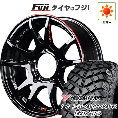 ジムニー 夏タイヤ ホイール4本セット 195/80R16 ヨコハマ ジオランダー M/T+ G001J RAYS レイズ グラムライツ 57JV REV LIMIT EDITION 16インチ