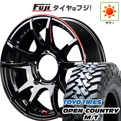 ジムニー 夏タイヤ ホイール4本セット 195/80R16 トーヨー オープンカントリー M/T RAYS レイズ グラムライツ 57JV REV LIMIT EDITION 16インチ