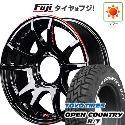 ジムニー 夏タイヤ ホイール4本セット 185/85R16 トーヨー オープンカントリー R/T RWL/RBL RAYS レイズ グラムライツ 57JV REV LIMIT EDITION 16インチ