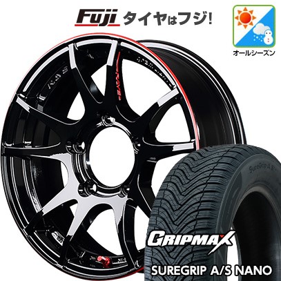 ジムニー オールシーズンタイヤ ホイール4本セット 175/80R16 グリップマックス シュアグリップ オールシーズン ナノ(限定) RAYS レイズ グラムライツ 57JV REV LIMIT EDITION 16インチ
