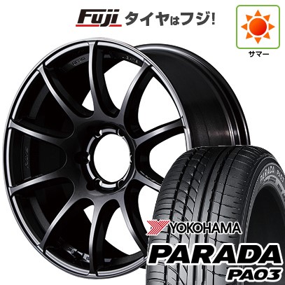 ハイエース200系 夏タイヤ ホイール4本セット 225/50R18 107/105H ヨコハマ PARADA PA03 ブラックレター RAYS レイズ グラムライツ 57トランスX 18インチ
