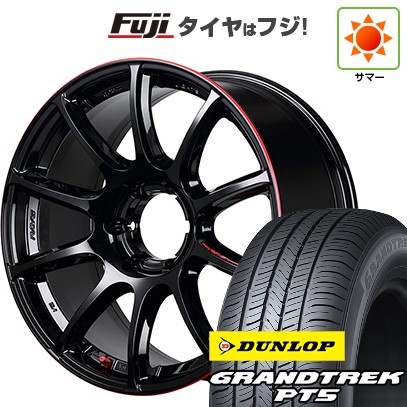 プラド/ハイラックス/トライトン 夏タイヤ ホイール4本セット 265/60R18 ダンロップ グラントレック PT5 RAYS レイズ グラムライツ 57トランスX REV LIMIT EDITION 18インチ