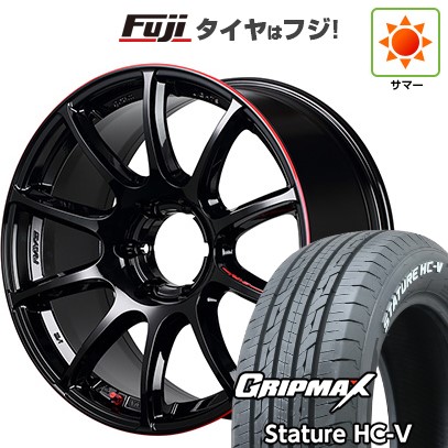 ハイエース200系 夏タイヤ ホイール4本セット 225/50R18 107/105T グリップマックス スタチャー HC-V RWL(限定) RAYS レイズ グラムライツ 57トランスX REV LIMIT EDITION 18インチ