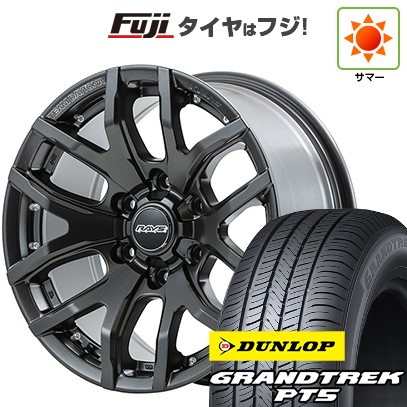プラド/ハイラックス 夏タイヤ ホイール4本セット 265/70R17 ダンロップ グラントレック PT5 RAYS レイズ デイトナ F6ゲイン 17インチ