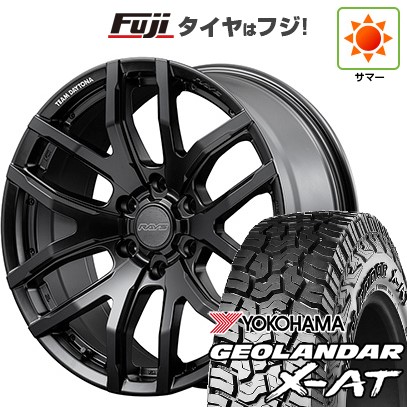 プラド 夏タイヤ ホイール4本セット 275/55R20 ヨコハマ ジオランダー X-AT G016 RAYS レイズ デイトナ F6ゲイン ブラックエディション 20インチ