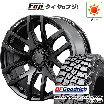 プラド/ハイラックス/トライトン(GSR) 夏タイヤ ホイール4本セット 265/65R17 BFグッドリッチ マッドテレーンT/A KM3 RAYS レイズ デイトナ F6ゲイン ブラックエディション 17インチ
