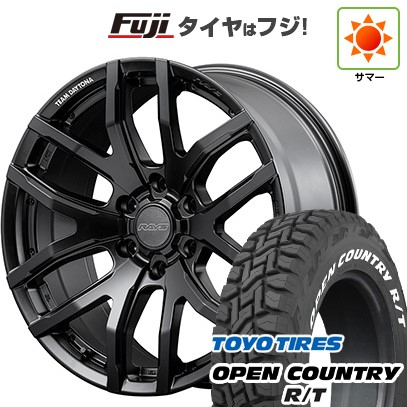 プラド/ハイラックス/トライトン(GSR) 夏タイヤ ホイール4本セット 265/65R17 トーヨー オープンカントリー R/T RWL/RBL RAYS レイズ デイトナ F6ゲイン ブラックエディション 17インチ