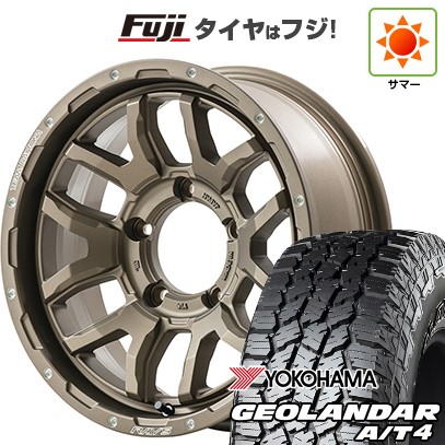 ジムニー 夏タイヤ ホイール4本セット 185/85R16 ヨコハマ ジオランダー A/T4 G018 WL/RBL RAYS レイズ デイトナ F6ブースト 16インチ