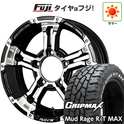ジムニー 夏タイヤ ホイール4本セット 185/85R16 グリップマックス マッドレイジR/T MAX RWL(限定) RAYS レイズ デイトナ FDX-J 16インチ